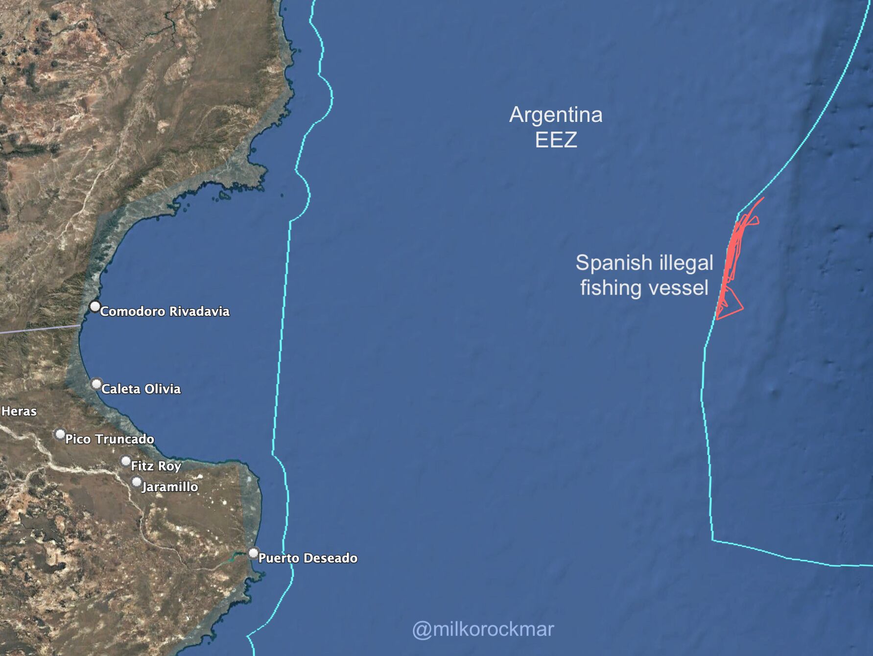 阿根廷海域長(zhǎng)期遭非法捕撈”襲擊”國(guó)際船只問(wèn)題屢禁不止(圖2)