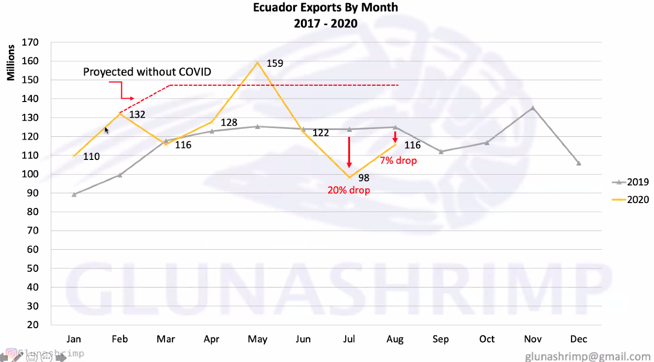 Exports of Ecuadorian shrimp reach an ideal market split in August(圖5) Exports of Ecuadorian shrimp reach an ideal market split in August(圖5)